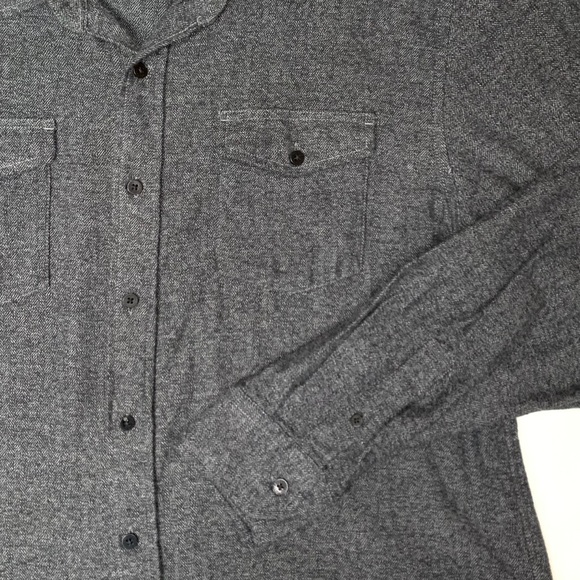 Men’s charcoal grey L/S button front shirt- XXL - Picture 5 of 8